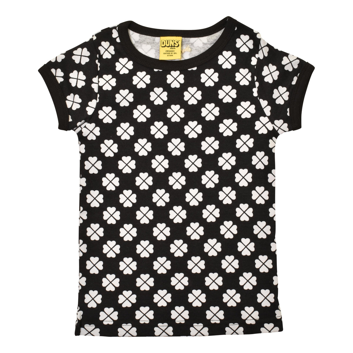 Clover - Black Short Sleeve Shirt-Duns Sweden-Modern Rascals