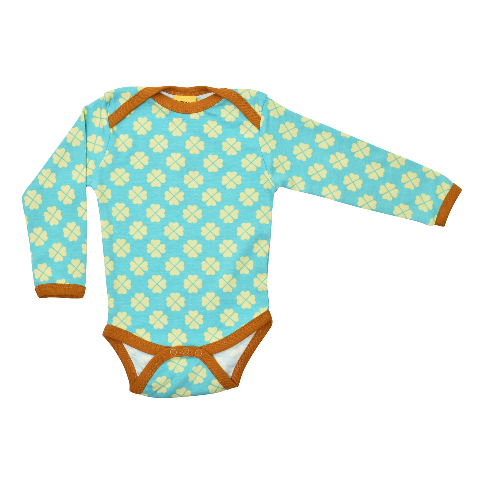 Clover - Capri Blue Long Sleeve Onesie-Duns Sweden-Modern Rascals