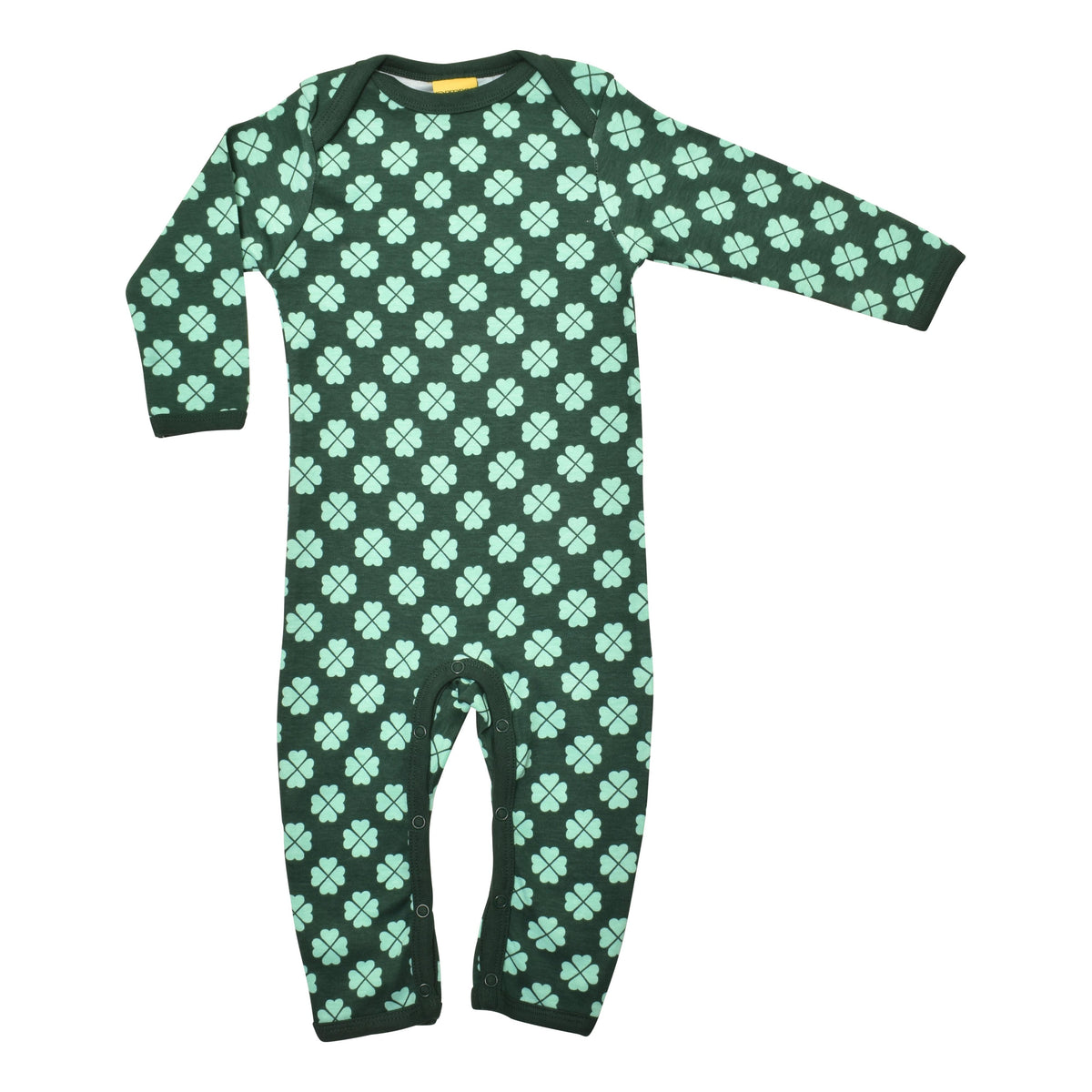 Clover - Green Bistro Long Sleeve Long Legged Suit - 2 Left Size 4-6 & 6-9 months-Duns Sweden-Modern Rascals