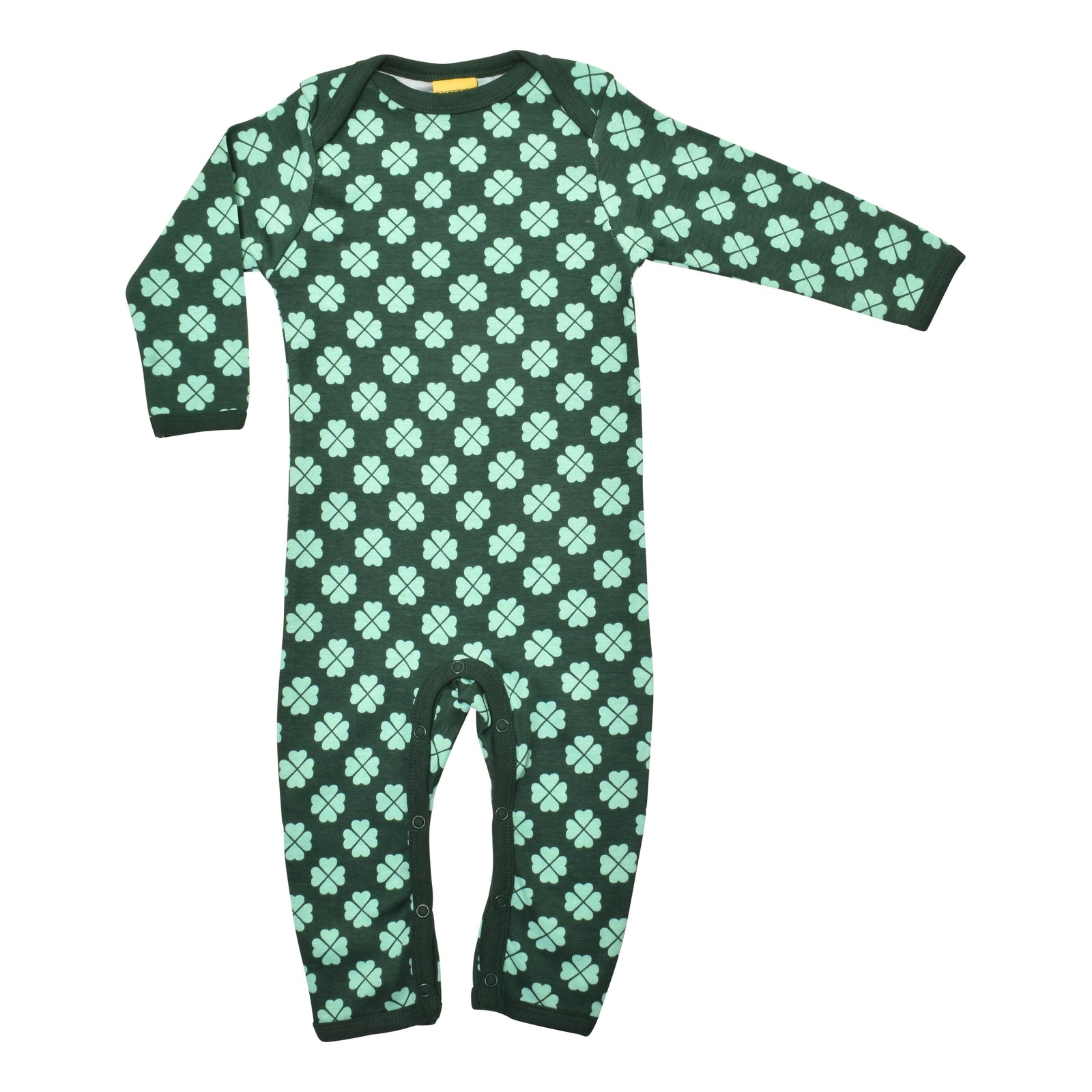 Clover - Green Bistro Long Sleeve Long Legged Suit - 2 Left Size 4-6 & 6-9 months-Duns Sweden-Modern Rascals