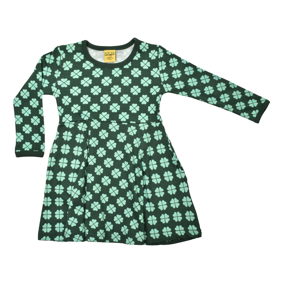 Clover - Green Bistro Long Sleeve Skater Dress-Duns Sweden-Modern Rascals