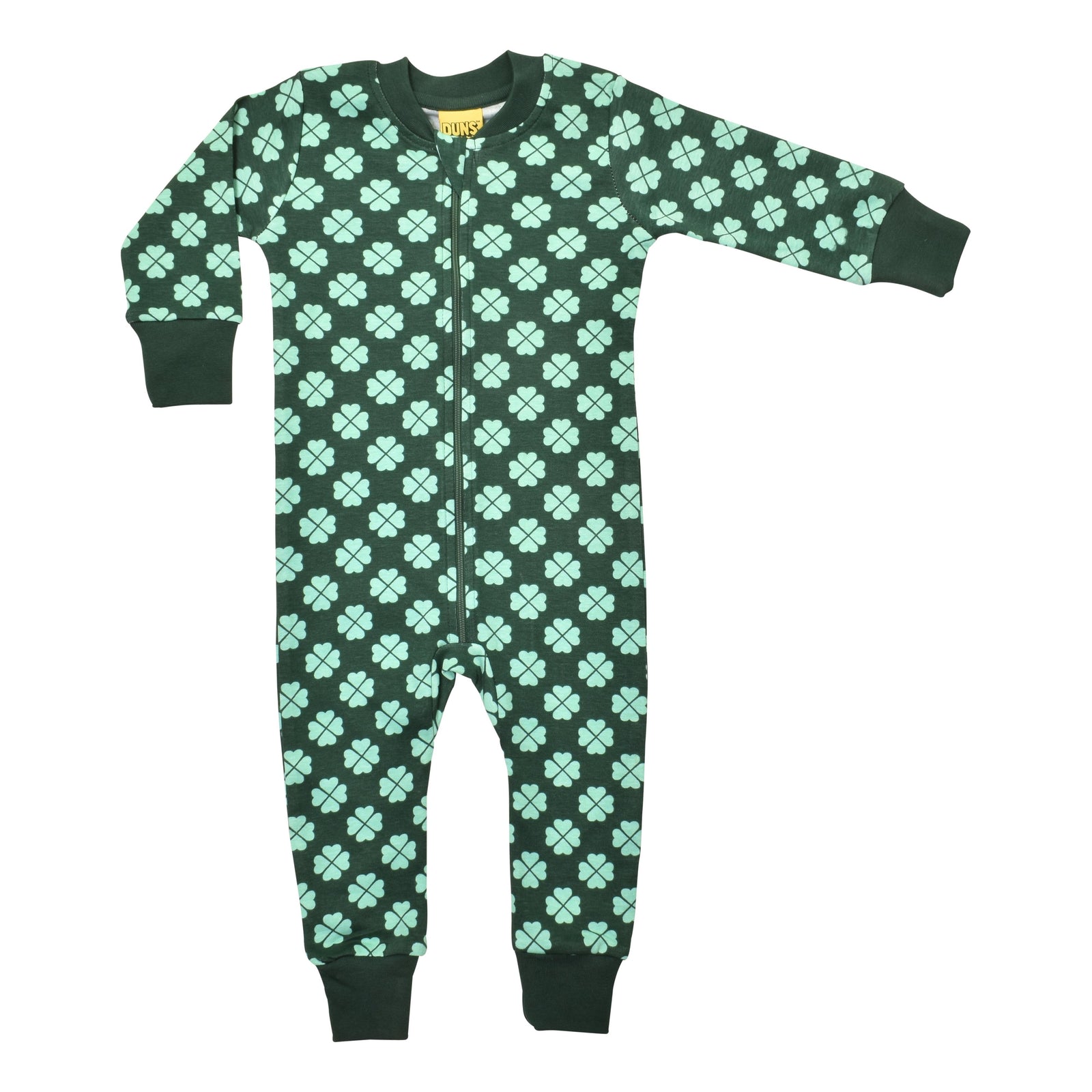 Clover - Green Bistro Zippersuit - 2 Left Size 3-6 & 6-9 months-Duns Sweden-Modern Rascals