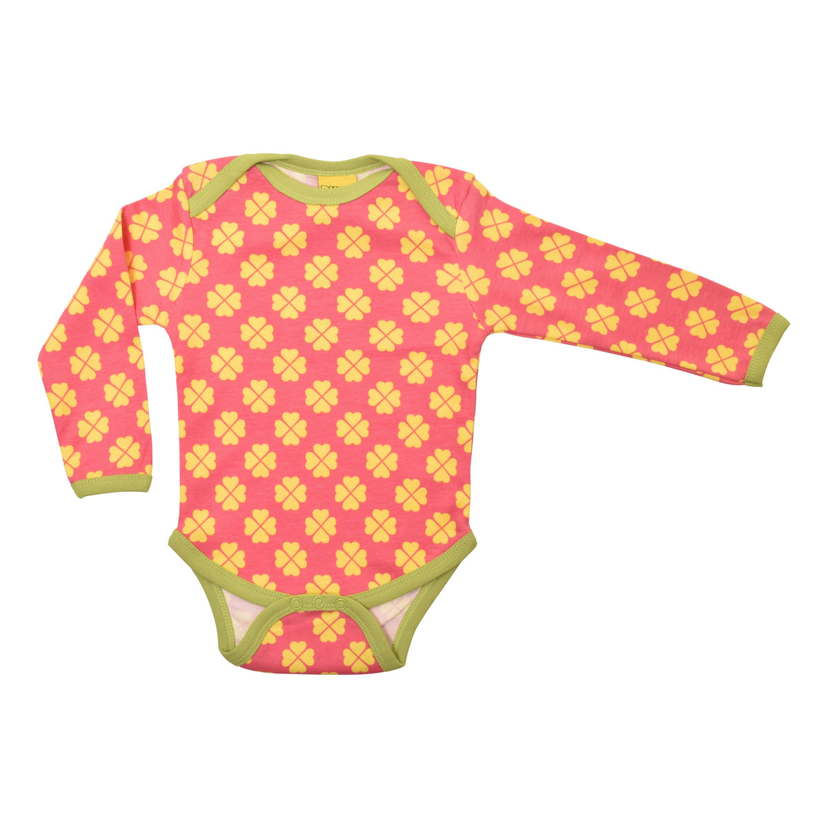 Clover - Hot Pink Long Sleeve Onesie-Duns Sweden-Modern Rascals