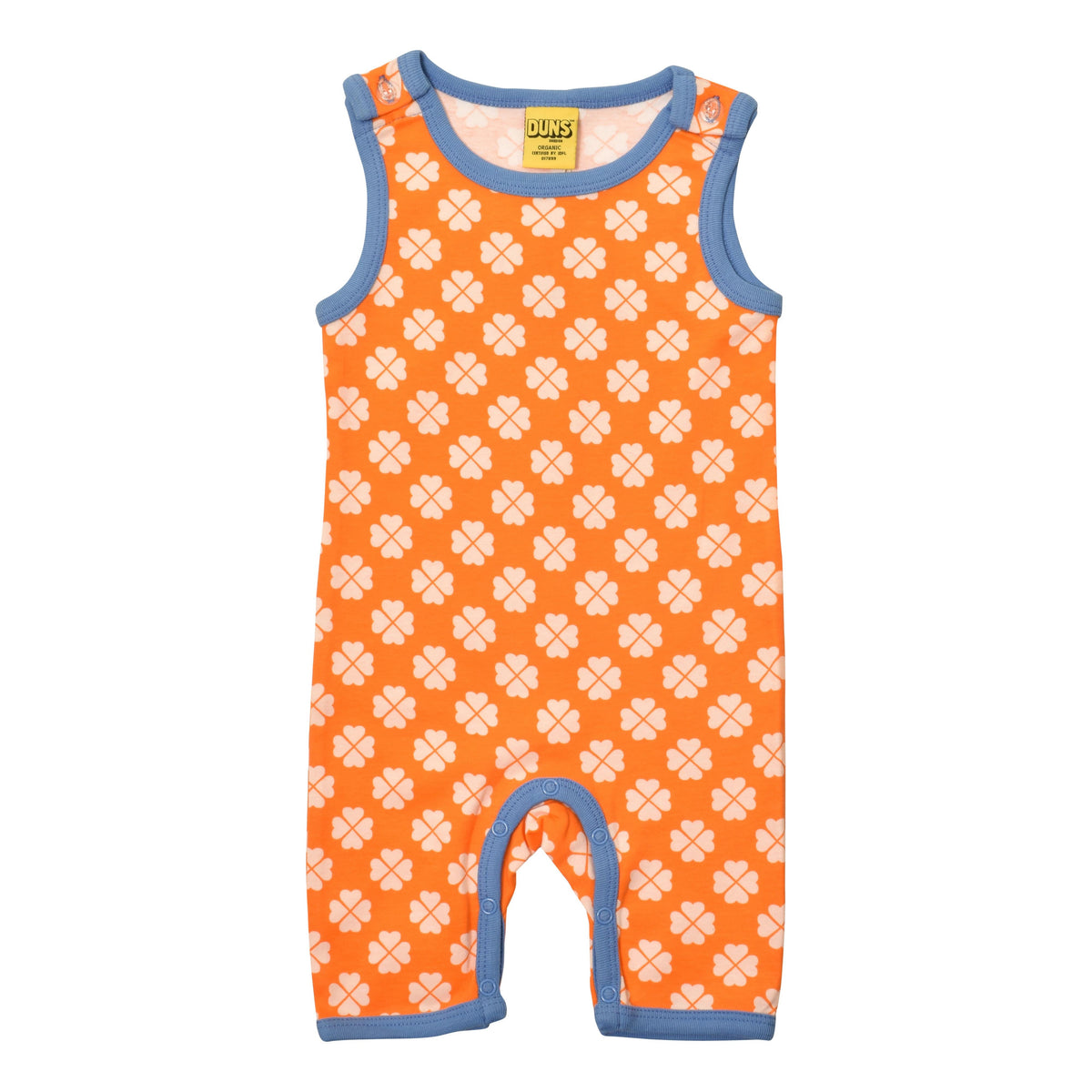 Clover - Orange Summer Dungarees / Playsuit - 1 Left Size 4- months-Duns Sweden-Modern Rascals
