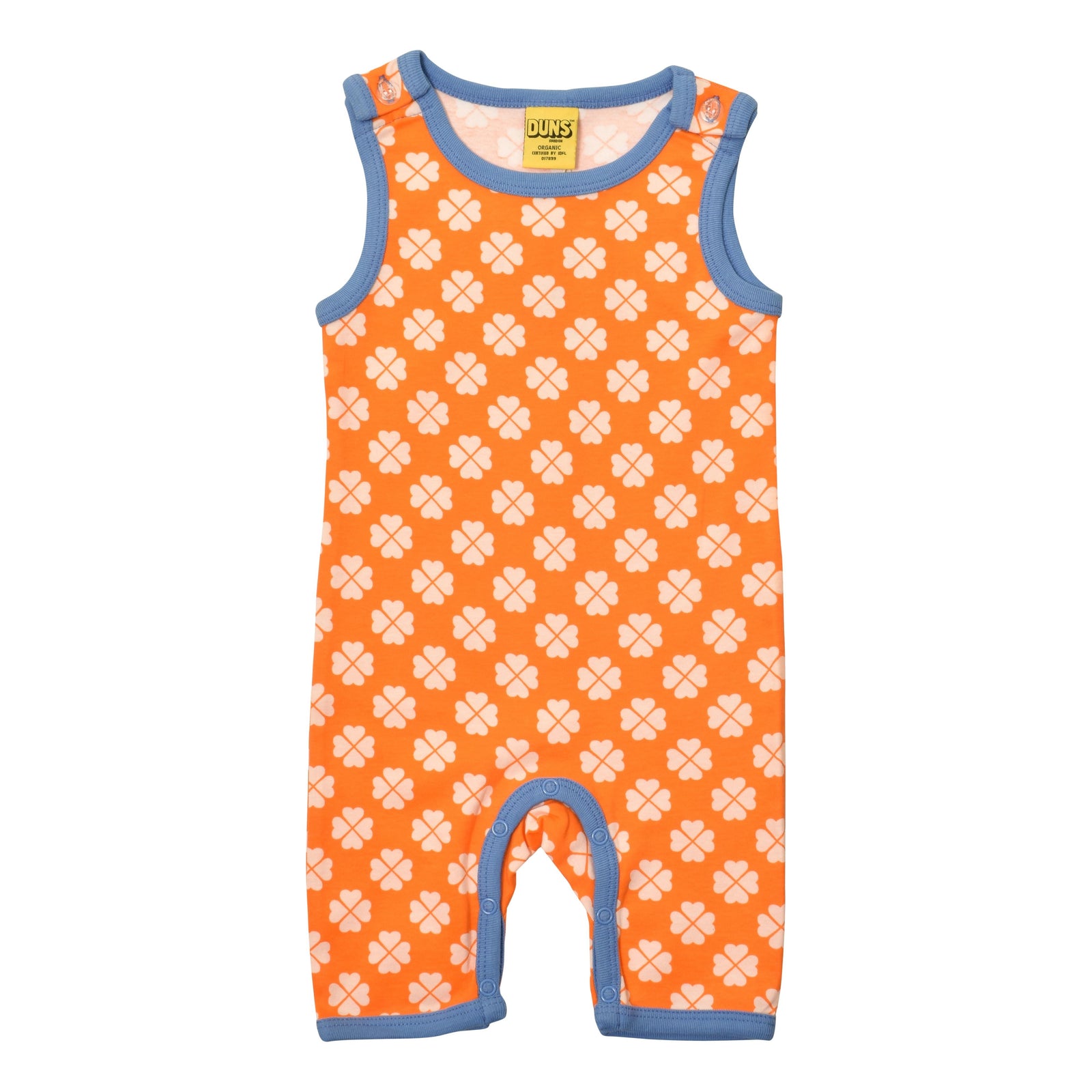 Clover - Orange Summer Dungarees / Playsuit - 1 Left Size 4- months-Duns Sweden-Modern Rascals