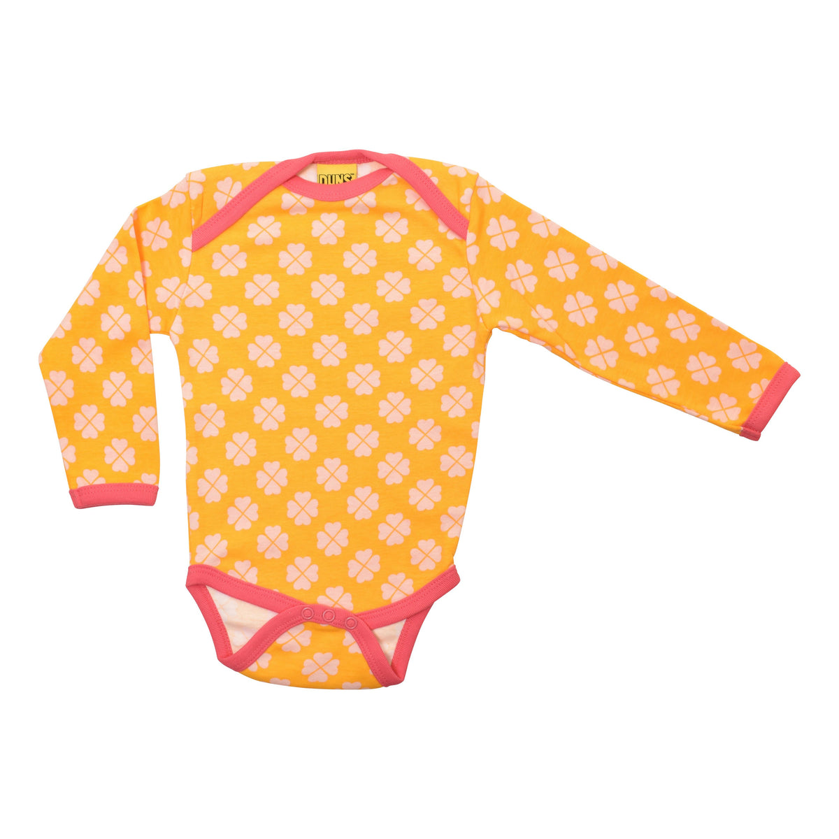 Clover - Radiant Yellow Long Sleeve Onesie-Duns Sweden-Modern Rascals