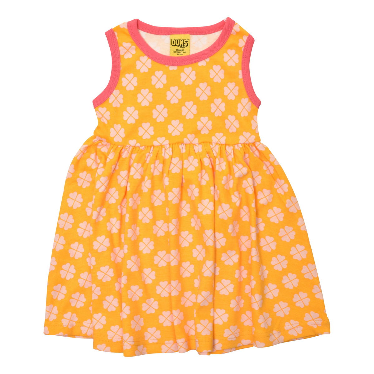 Clover - Radiant Yellow Sleeveless Dress With Gathered Skirt-Duns Sweden-Modern Rascals