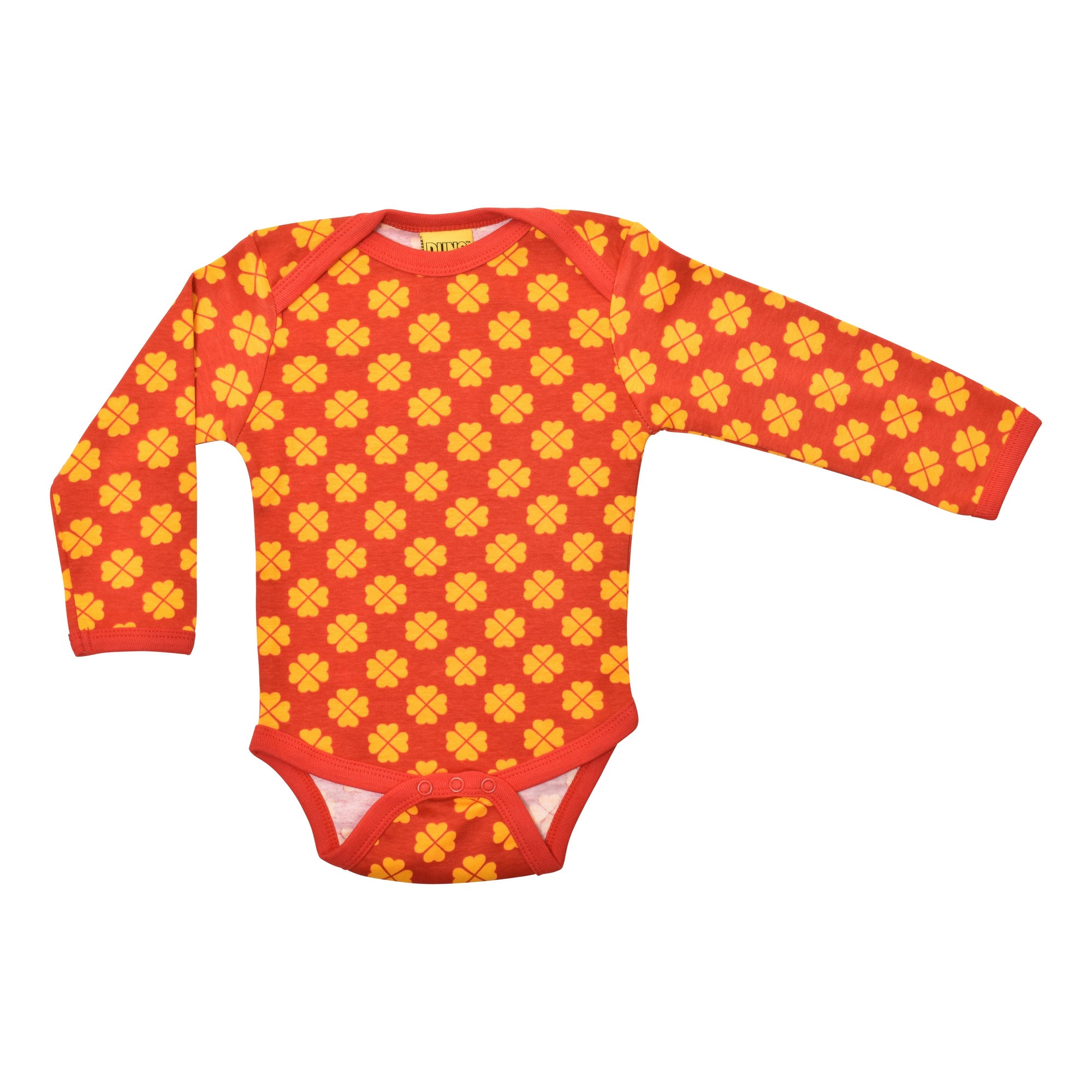 Clover - Red Long Sleeve Onesie-Duns Sweden-Modern Rascals