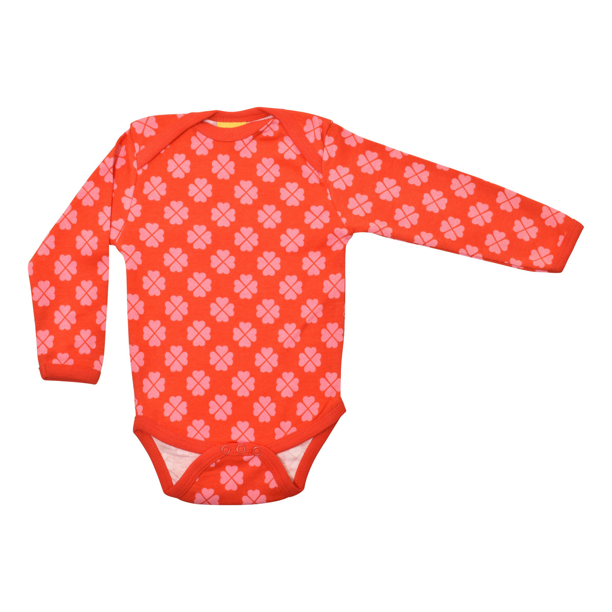 Clover - Red Long Sleeve Onesie-Duns Sweden-Modern Rascals