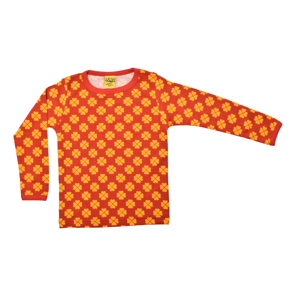 Clover - Red Long Sleeve Shirt - 2 Left Size 6-7 & 7-8 years-Duns Sweden-Modern Rascals