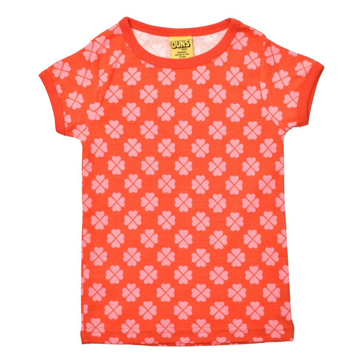 Clover - Red Short Sleeve Shirt-Duns Sweden-Modern Rascals