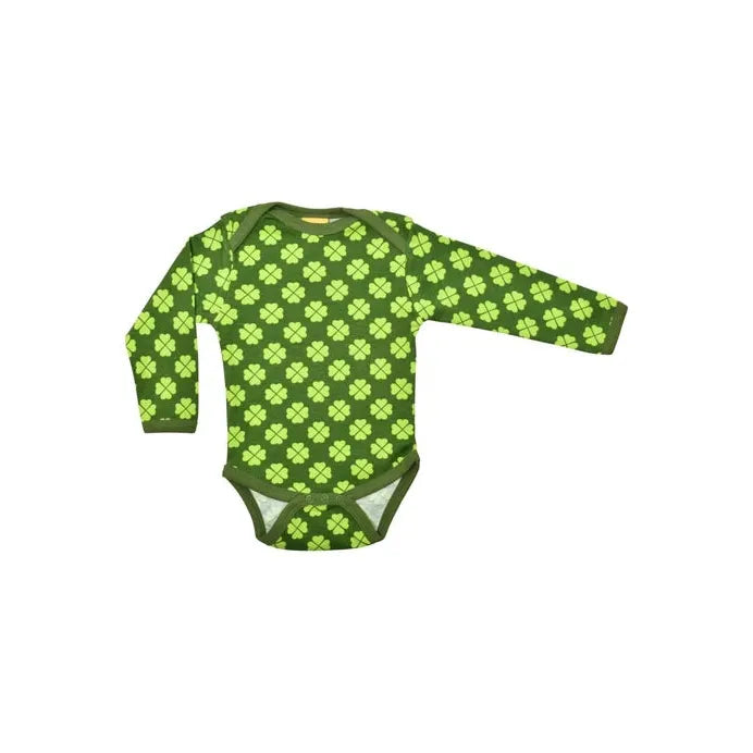 Clover - Treetop Green Long Sleeve Onesie-Duns Sweden-Modern Rascals