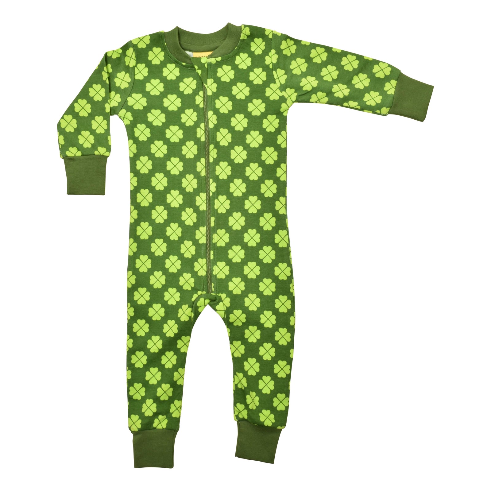 Clover - Treetop Green Zippersuit-Duns Sweden-Modern Rascals