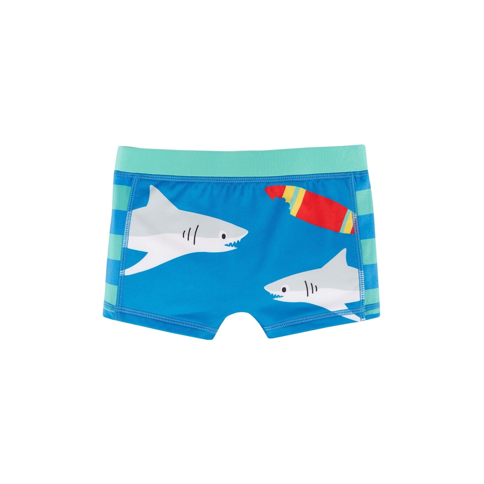 Cobalt/Sharks Tidal Wave Trunks - 1 Left Size 18-24 months-Frugi-Modern Rascals