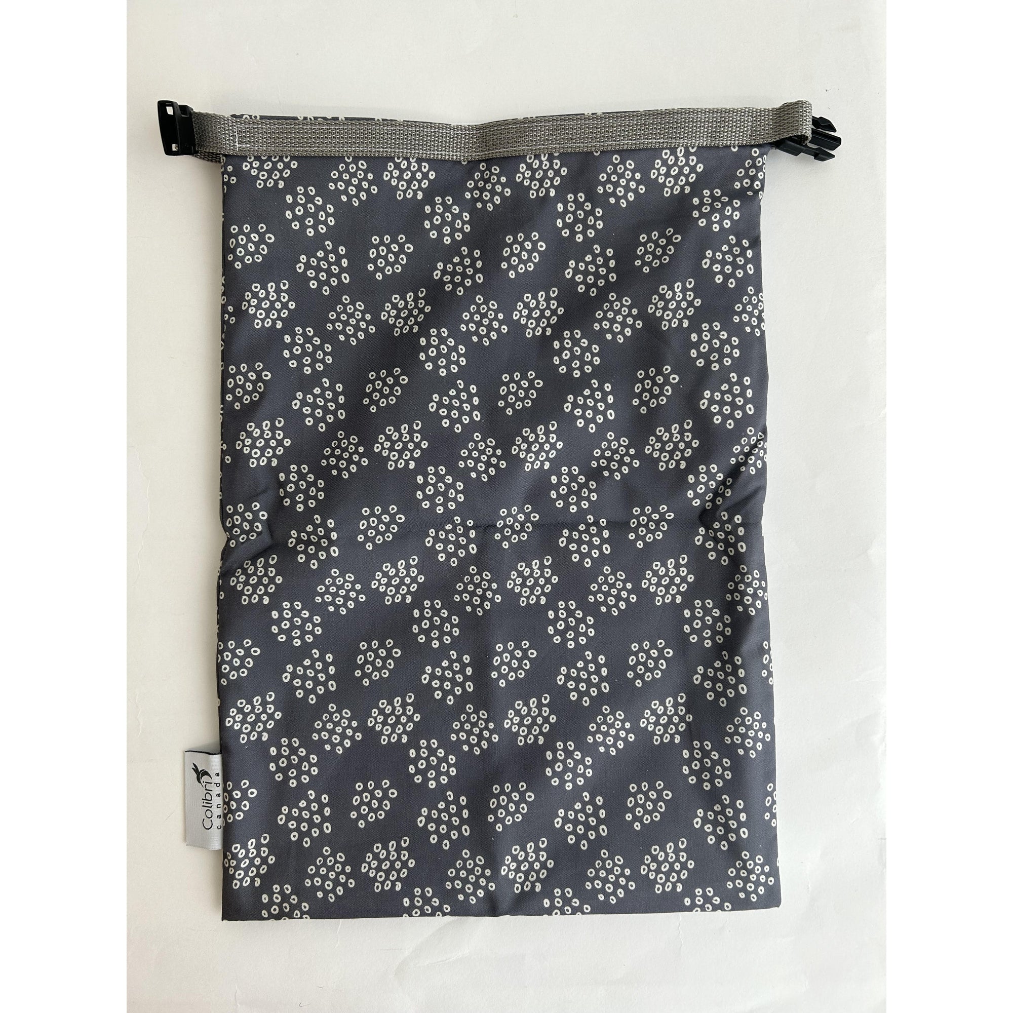 Colibri Reusable Cloth Bread Bag - Grey Circles-Colibri-Modern Rascals