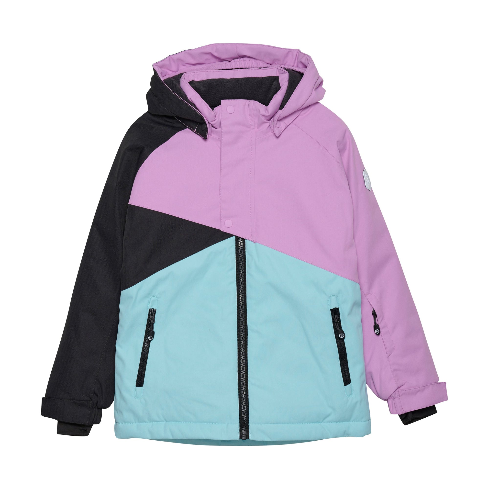 Colour Block Ski Jacket - Aqua-esque - 2 Left Size 3-4 & 12-14 years-Color Kids-Modern Rascals