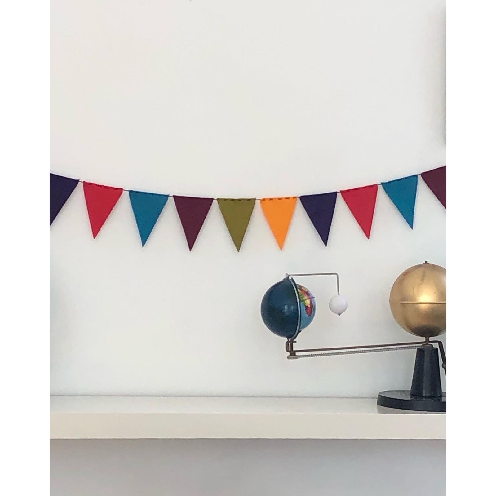 Coloured Garland Wool Felt Kit-Egg-Modern Rascals