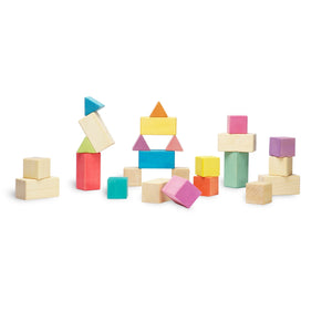Construction Set - Natural and Rainbow Blocks and Triangles-Ocamora-Modern Rascals