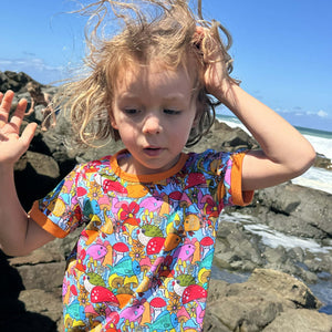 Coral Reef Short Sleeve Shirt - 2 Left Size 12 & 14 years-Uddevalla Barn-Modern Rascals