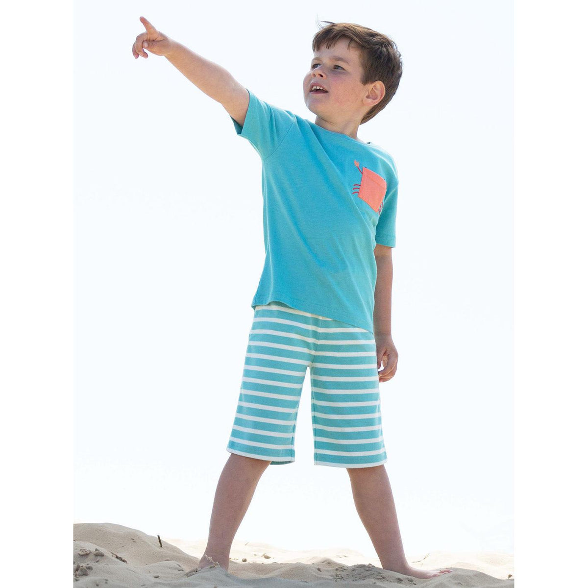 Corfe Shorts - Lagoon Stripe-Kite-Modern Rascals