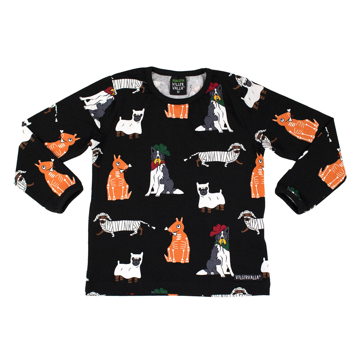 Costume Dogs Long Sleeve Shirt in Night - 1 Left Size 2-3 years-Villervalla-Modern Rascals