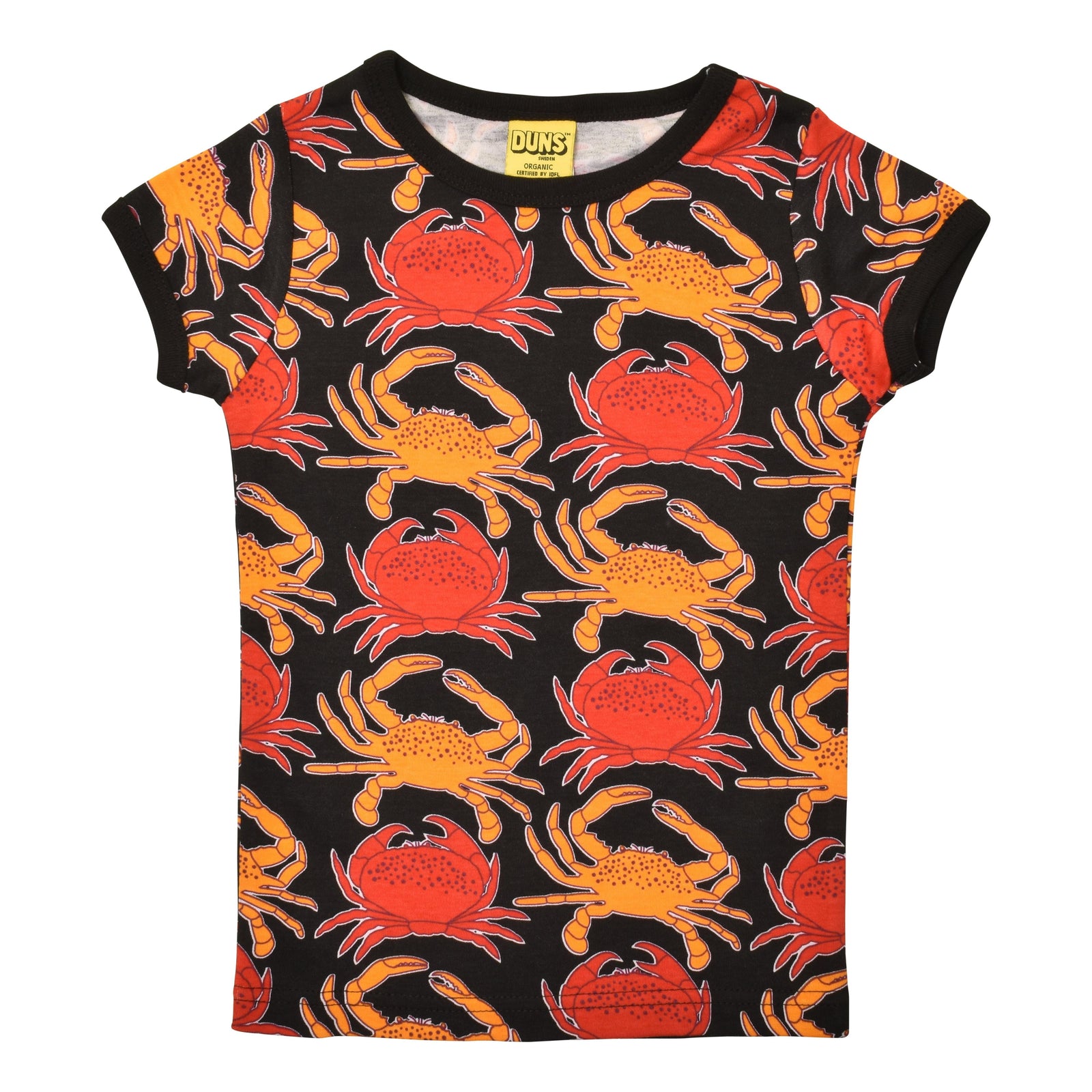 Crab - Black Short Sleeve Shirt-Duns Sweden-Modern Rascals