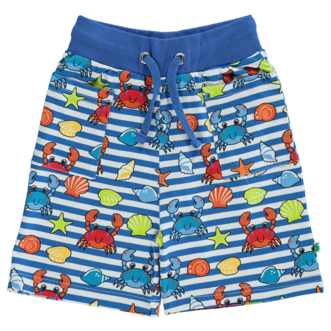 Crab Shorts in Brilliant Blue - 2 Left Size 4-5 & 9-10 years-Smafolk-Modern Rascals