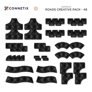 Creative Roads Pack - 48 pieces-Connetix-Modern Rascals