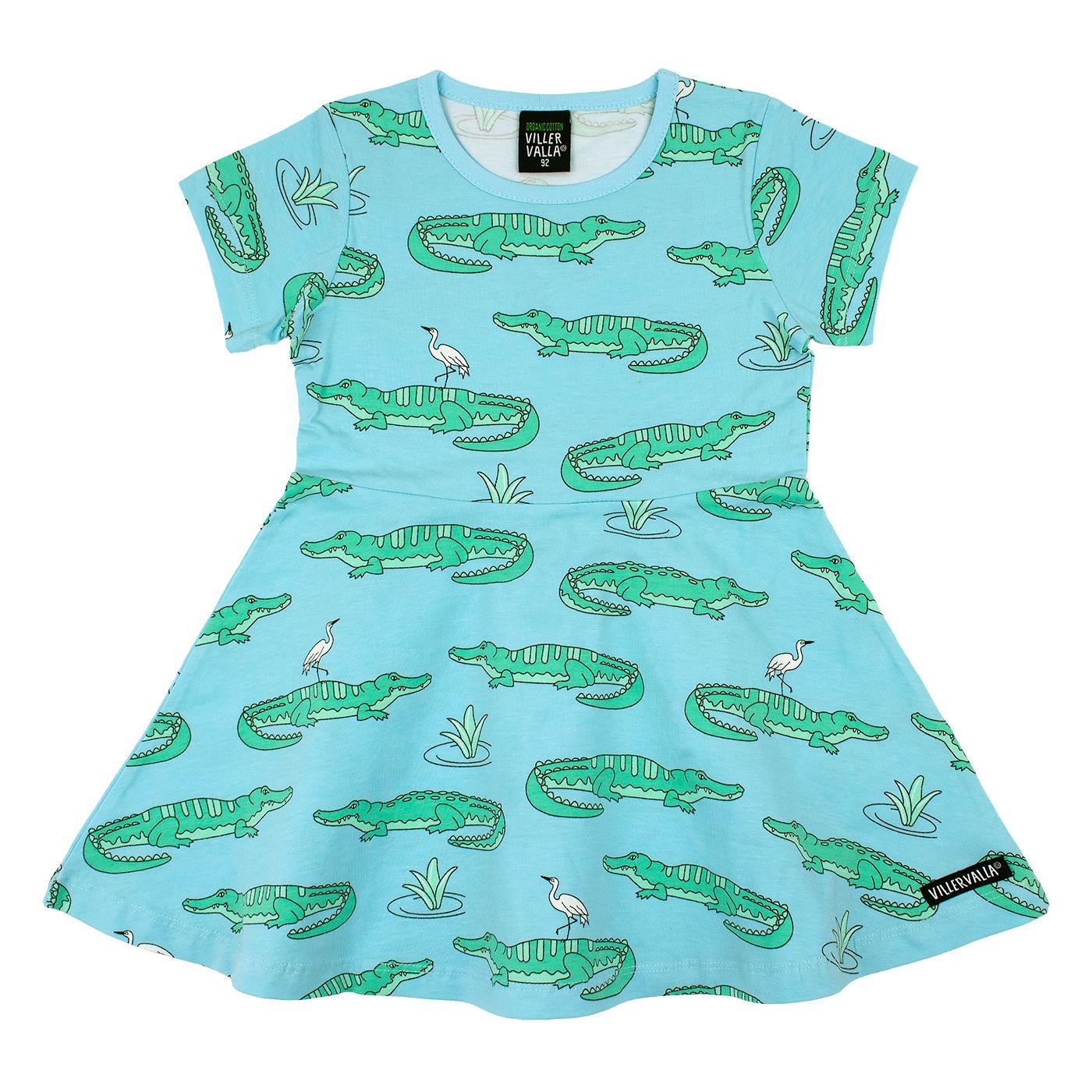 Crocodile Half Circle Short Sleeve Dress - 2 Left Size 9-10 & 10-11 years-Villervalla-Modern Rascals