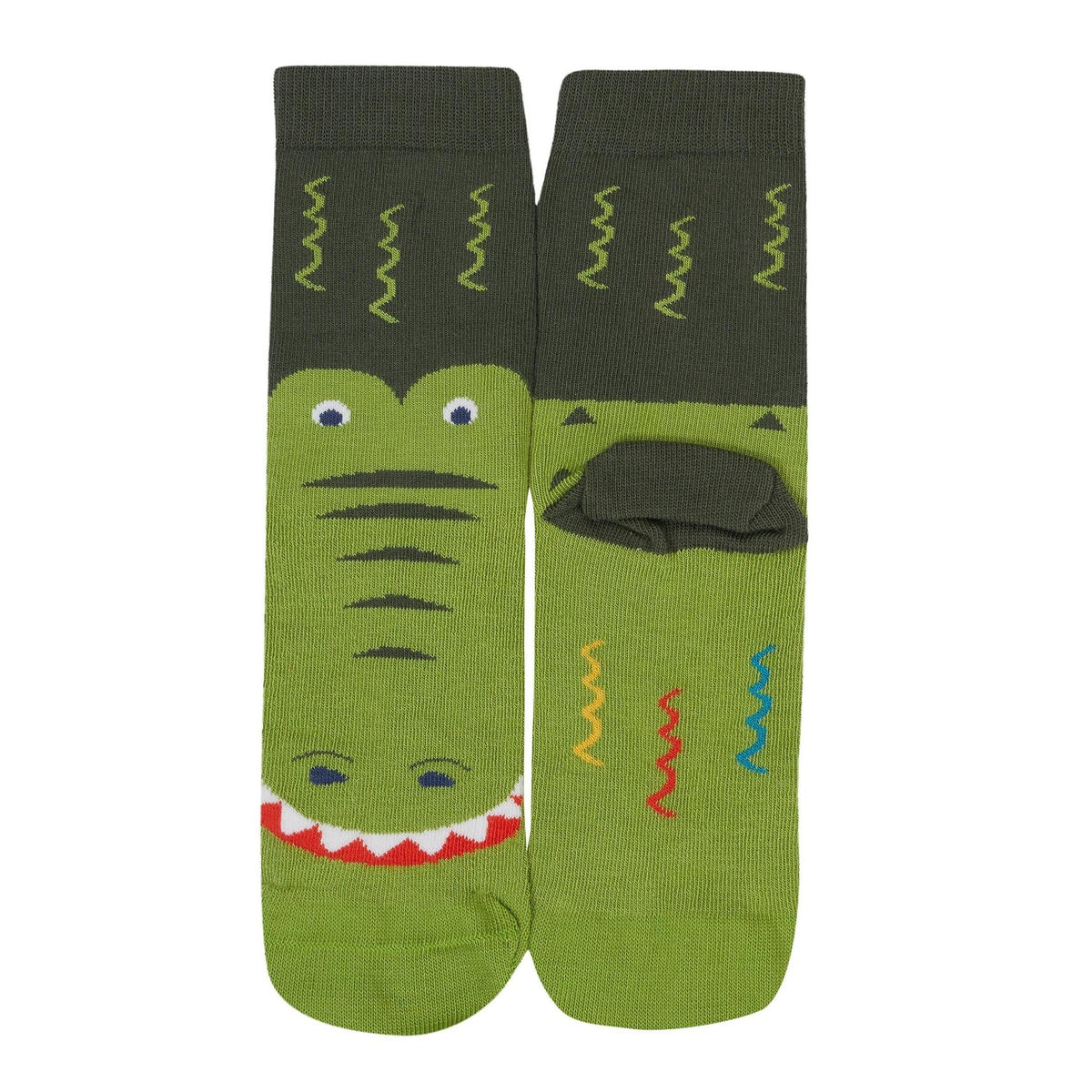 Crocodile Rock My Socks - 3 Pack - 1 Left Size 2-4 years-Frugi-Modern Rascals