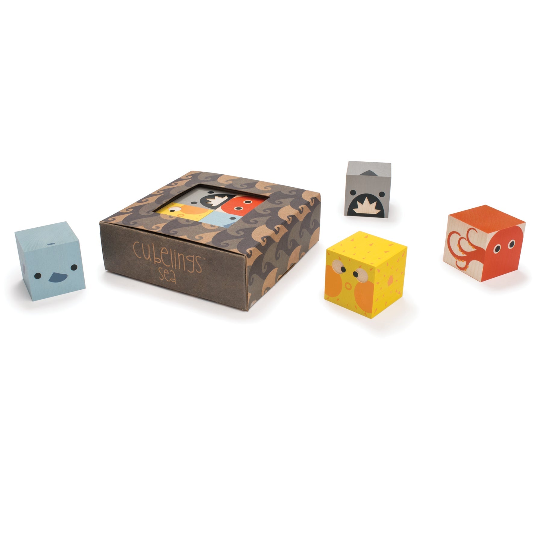 Rascal Blocks Cubelings Sea Blocks by Uncle Goose - Modern Rascals