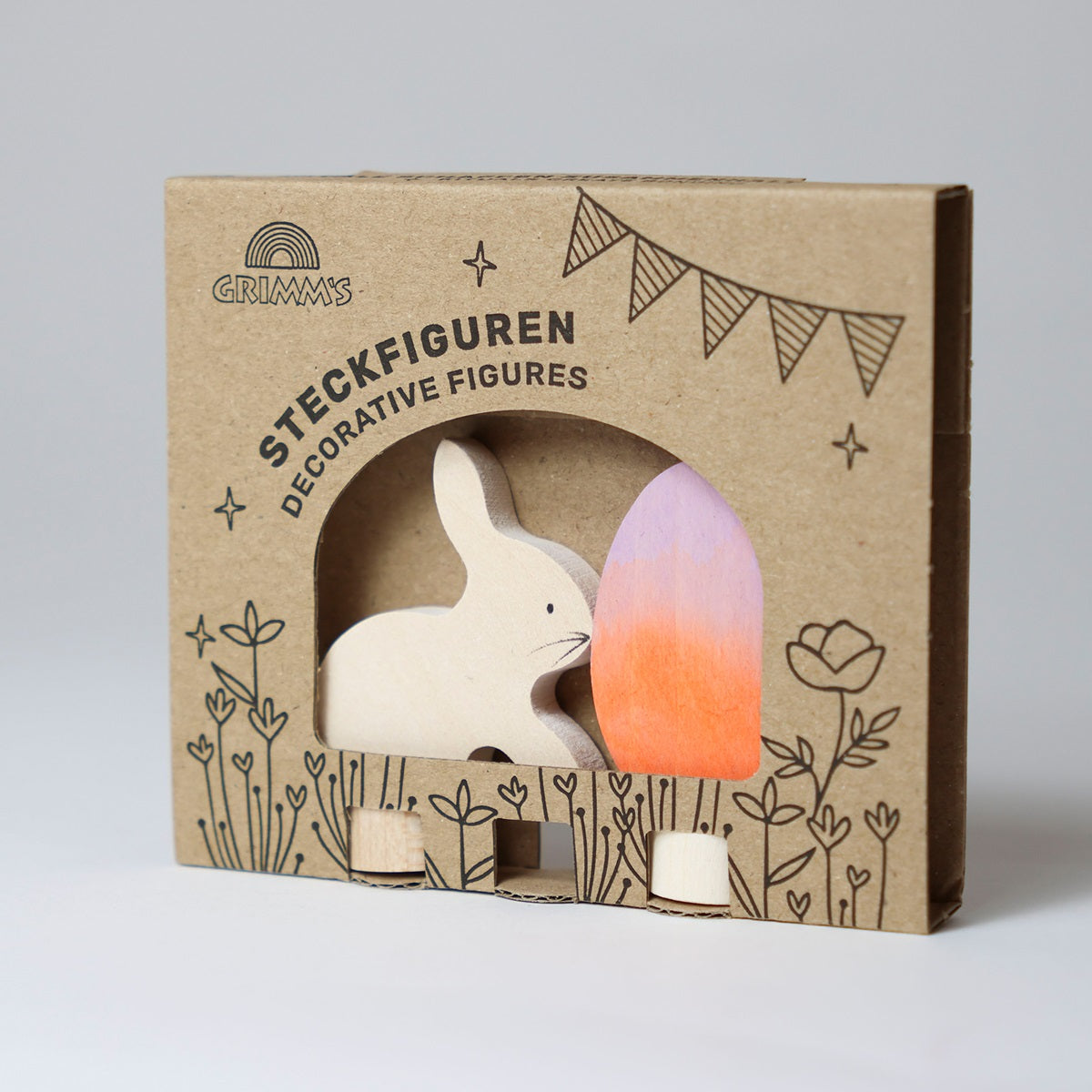 Deco Easter Batik Orange Duo - 2 pieces-Grimms-Modern Rascals