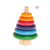 Deco Rainbow Stacker Conical Tower-Grimms-Modern Rascals