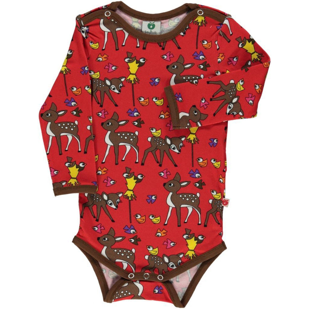 Deer, Hare & Birds Long Sleeve Onesie - 2 Left Size 3-6 & 6-9 months-Smafolk-Modern Rascals