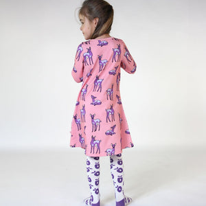 Deer Long Sleeve Dress-Smafolk-Modern Rascals