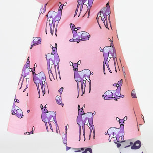 Deer Long Sleeve Dress-Smafolk-Modern Rascals