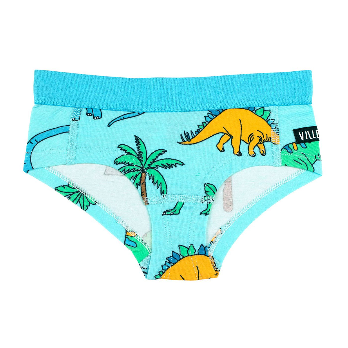 Dino Briefs - Light Aruba - 2 Left Size 8-10 years-Villervalla-Modern Rascals