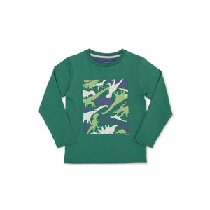 Dino Camo Long Sleeve Shirt - 2 Left Size 5-6 & 7-8 years-Kite-Modern Rascals