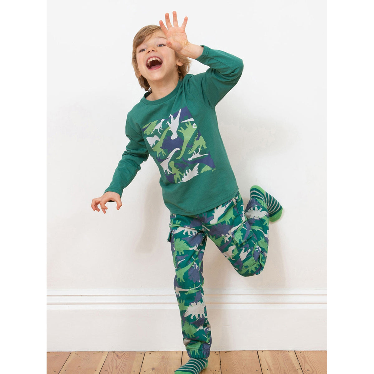 Dino Camo Long Sleeve Shirt - 2 Left Size 5-6 & 7-8 years-Kite-Modern Rascals