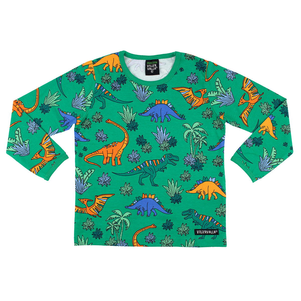 Dino Long Sleeve Shirt in Verdant-Villervalla-Modern Rascals