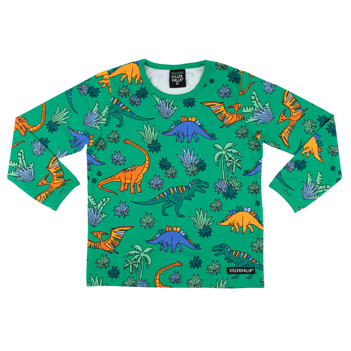 Dino Long Sleeve Shirt in Verdant-Villervalla-Modern Rascals