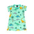 Dino Short Sleeve Dress - Light Pear - 2 Left Size 6-8 & 10-12 years-Villervalla-Modern Rascals