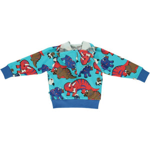 Dinosaur Hoodie With Zipper - 1 Left Size 9-10 years-Smafolk-Modern Rascals