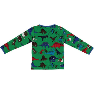 Dinosaurs Long Sleeve Shirt - Apple Green - 2 Left Size 9-10 & 11-12 years-Smafolk-Modern Rascals