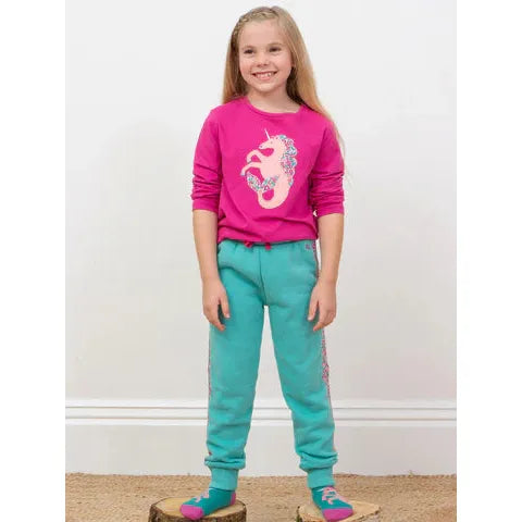 Ditsy Tales Side Stripe Joggers-Kite-Modern Rascals