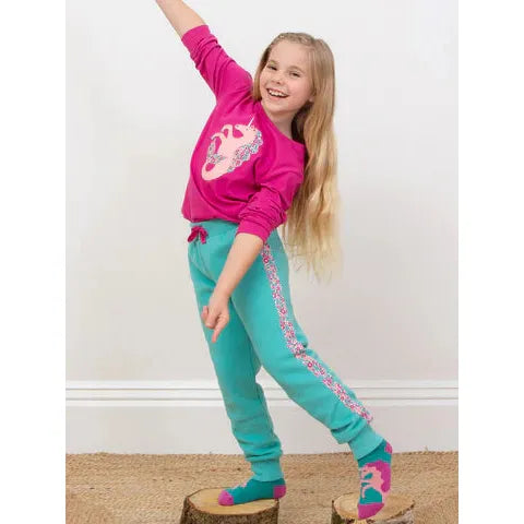 Ditsy Tales Side Stripe Joggers-Kite-Modern Rascals