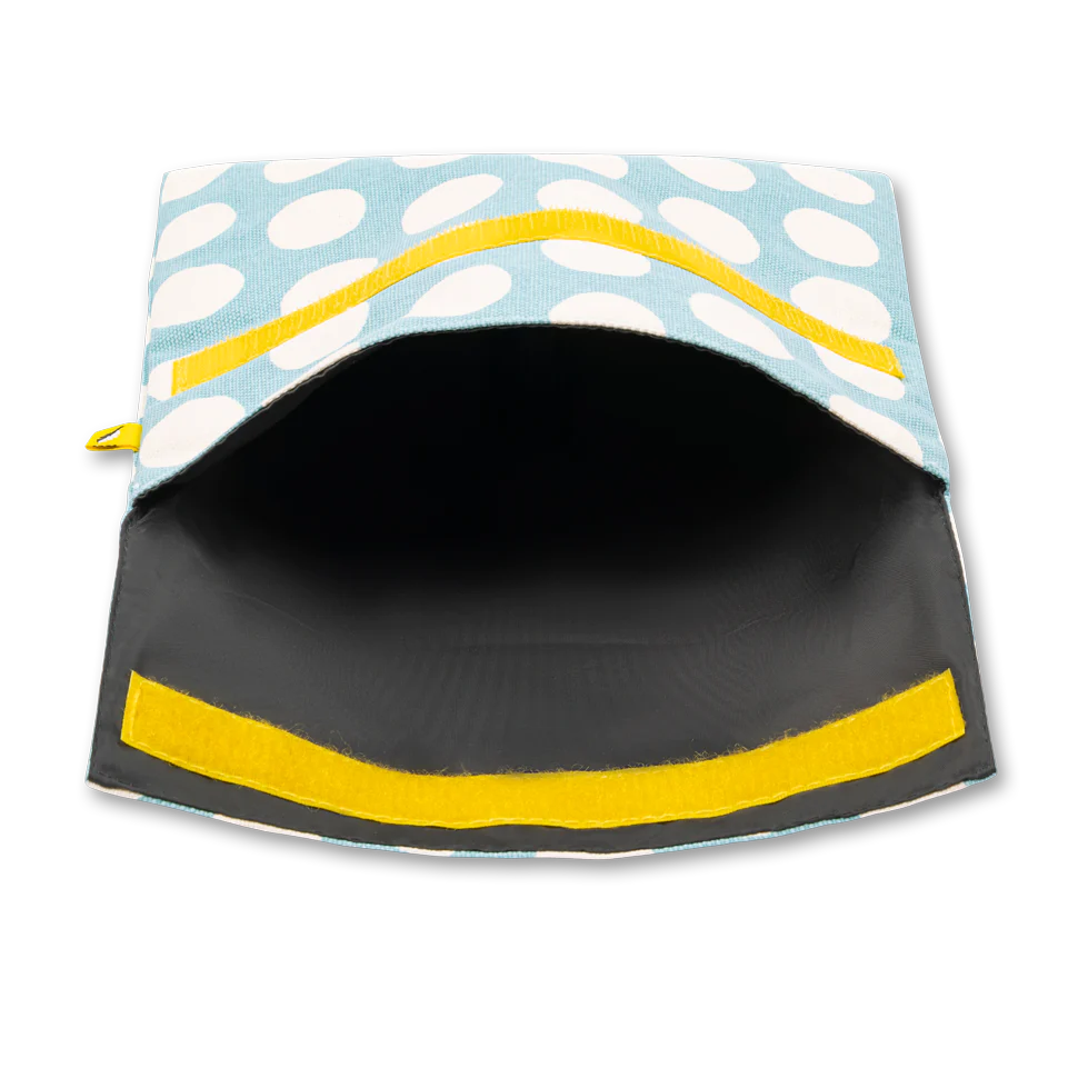 Dots Blue Flip Snack Sack-Fluf-Modern Rascals