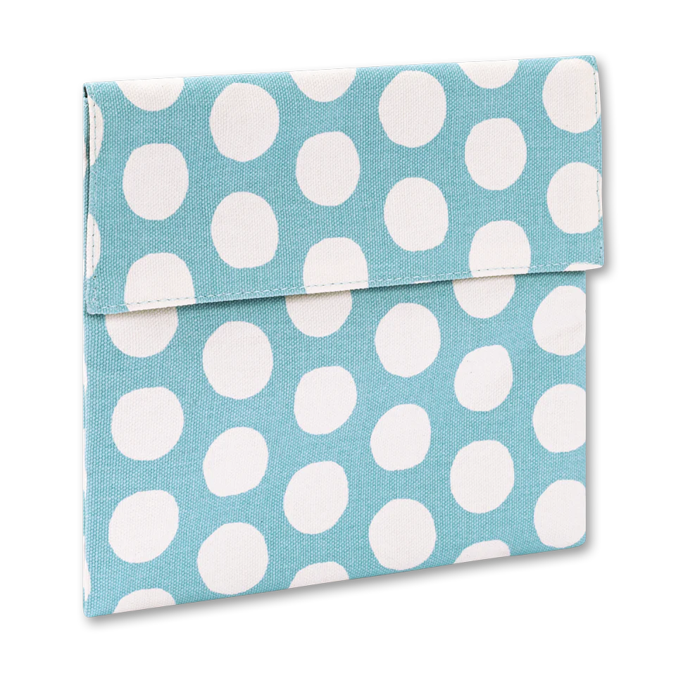 Dots Blue Flip Snack Sack-Fluf-Modern Rascals