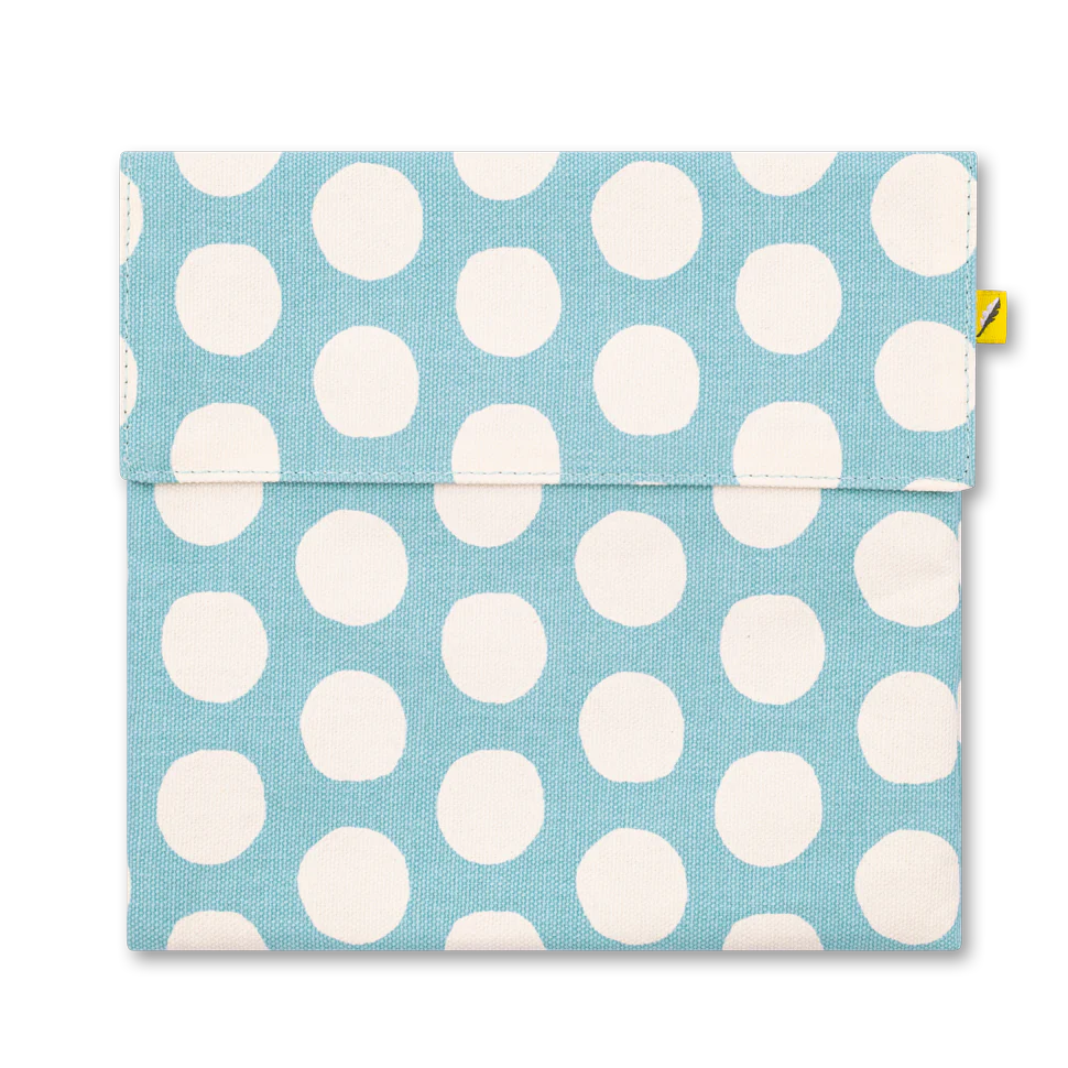 Dots Blue Flip Snack Sack-Fluf-Modern Rascals