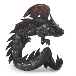 Dragon Wristlet - Midnight-Folkmanis Puppets-Modern Rascals
